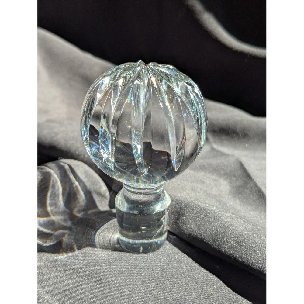 Vintage Crystal Decanter Stopper Clear Glass Replacement 3.5 Inch 17mm Base